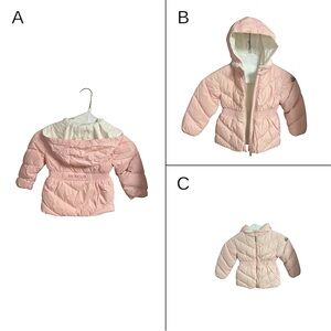 Moncler Down Pink GIUBBOTTO ALEEN Toddler Girl Size 3 Dry Cleaned Size 3